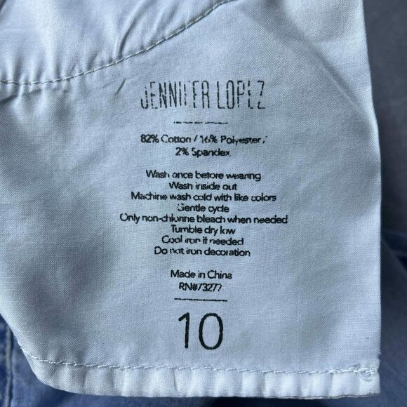 Jennifer Lopez Jeans Women 10 Skinny Mid Rise Light Wash Stretch Denim - Picture 3 of 8